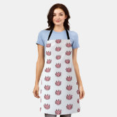 All-Over Print Apron Ajolote Rosa エプロン (着用した状態)