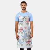 All Over Print Apron Baby Stork Stroller Elephant  エプロン (着用した状態)