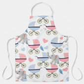 All Over Print Apron Baby Stork Stroller Elephant  エプロン (正面)