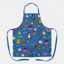 All-Over Print Apron - Blue (Adult) エプロン
