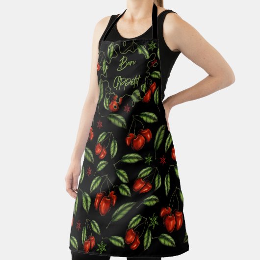 All-Over Print Apron Bon Appétit con Cerazas エプロン (インサイチュ)