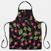 All-Over Print Apron Bon Appétit con rábano エプロン (正面)