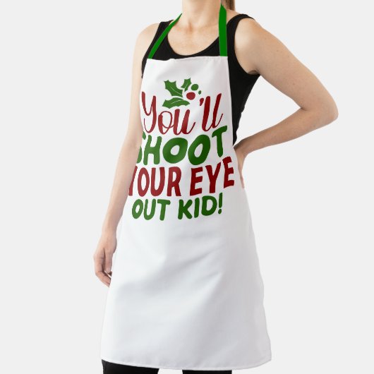 All-Over Print Apron-Classic Holiday Quote エプロン (インサイチュ)
