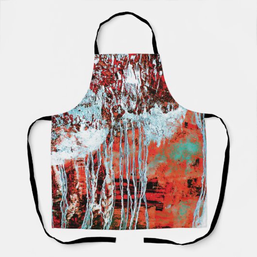 All‑Over Print Apron – Corrosion Pulse エプロン (正面)