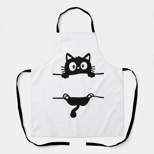  All-Over Print Apron ,cute cat design エプロン (正面)