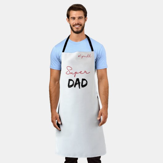 All-Over Print Apron for Dad エプロン (着用した状態)