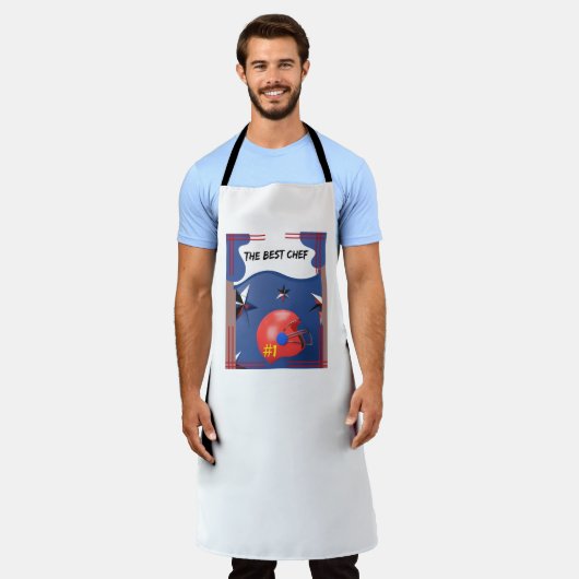 All-Over Print Apron for Dad エプロン (着用した状態)