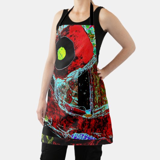 All-Over Print Apron - Frequency Serpent Abstract エプロン (インサイチュ)
