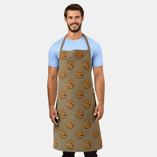 All-Over Print Apron Galletas Chispa de Chocolate エプロン (着用した状態)