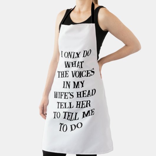 All Over Print Apron Husband Wife's Joke エプロン (インサイチュ)