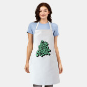 All-Over Print Apron, Medium エプロン (着用した状態)
