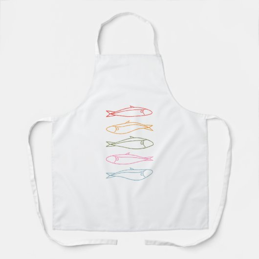 All-Over Print Apron, Medium fich  エプロン (正面)