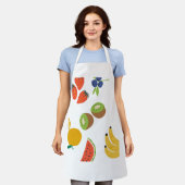 All-Over Print Apron, Medium fruits  エプロン (着用した状態)