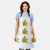 All-Over Print Apron  : Pineapples  エプロン (着用した状態)