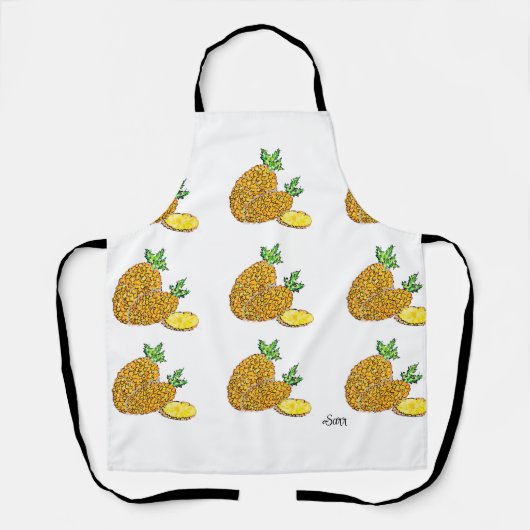 All-Over Print Apron  : Pineapples  エプロン (正面)