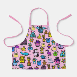All-Over Print Apron - Pink エプロン