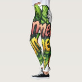 All-Over Print Leggings レギンス (左)