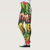 All-Over Print Leggings レギンス (左)