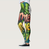 All-Over Print Leggings レギンス (左)