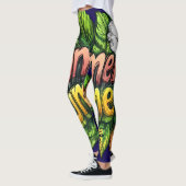 All-Over Print Leggings レギンス (左)