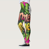 All-Over Print Leggings レギンス (左)