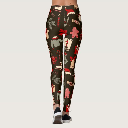 All Over Printed Christmas Leggings レギンス (裏面)