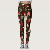 All Over Printed Christmas Leggings レギンス (正面)