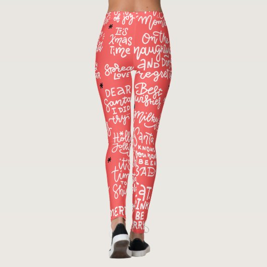 All Over Printed Christmas Leggings レギンス (裏面)