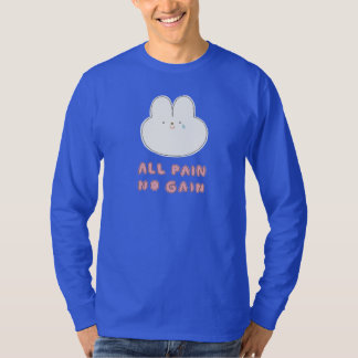 All Pain No Gain - Croppableロングスリーブ Tシャツ