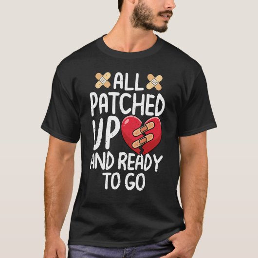 All Patched Up Open Heart Surgery Recovery Survivo Tシャツ (正面)