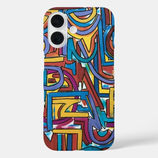 All Paths Go There-Hand Painted Abstract Art Case-Mate iPhoneケース (裏面)