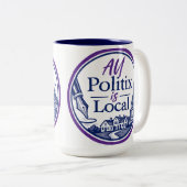 All Politix is Local ロゴ マグカップ (正面右)