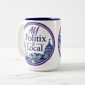 All Politix is Local ロゴ マグカップ (正面左)