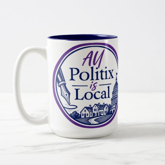 All Politix is Local ロゴ マグカップ (左)