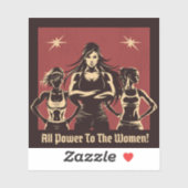 All Power To The Women Sticker シール (シート)
