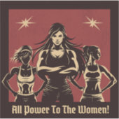 All Power To The Women Sticker シール (正面)