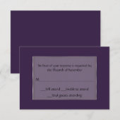 All Purple and Silver Response Card 出欠カード (正面/裏面)