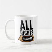 All Rights Reserved コーヒーマグカップ (左)