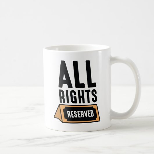 All Rights Reserved コーヒーマグカップ (右)
