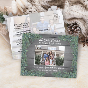 All Roads Lead Home新しい住所クリスマス2写真 シーズンポストカード