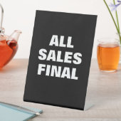 All Sale Final Sign, Retail Store Signage 台座サイン (インサイチュ)