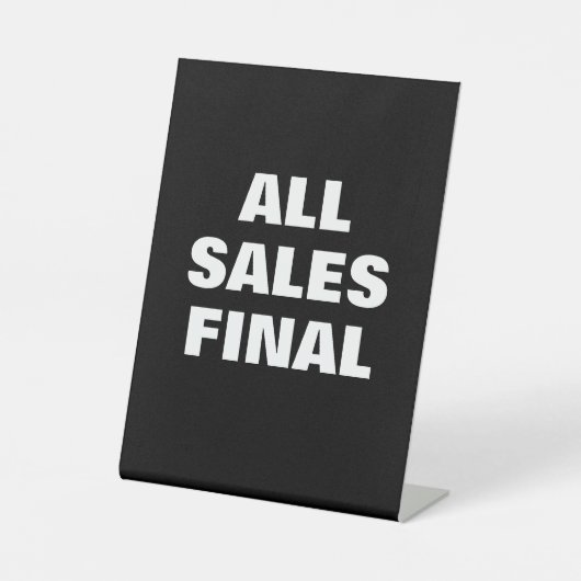 All Sale Final Sign, Retail Store Signage 台座サイン (正面)