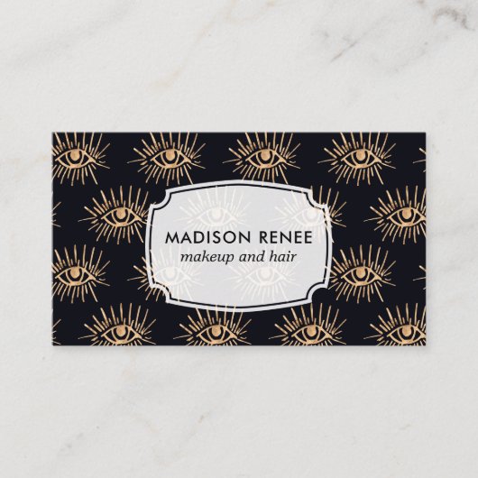 All See Everyingまつ毛トレンディーメイクアップアーティスト 名刺 (正面)