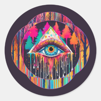 All See Eye：神秘的な森のコア ラウンドシール