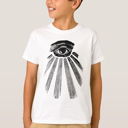 All See Eye NWOイルミナティニューワールドオーダー Tシャツ (正面)