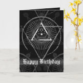 All Seeing Eye:イルミナティゴシックEsoteric カード (黄色い花)