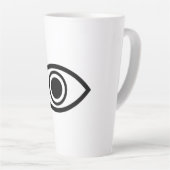 all seeing eye カフェラテマグ (右アングル)