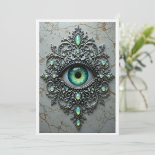 All Seeing Eye Brooch Card サンキューカード (スタンド正面)