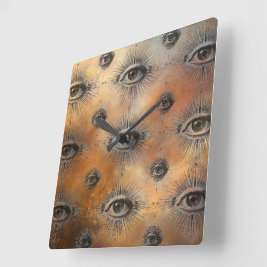 All-Seeing Eye Wall Clock スクエア壁時計 (傾斜)