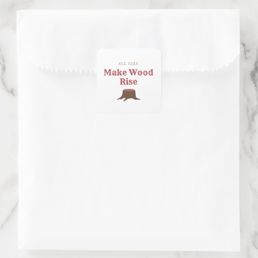 All size Make Wood Rise スクエアシール (バッグ)